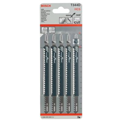 Bosch Professional T344D Decoupeerzaagblad Speed for Wood VE=5 - 2608633A34