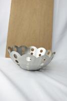 fruitschaal rvs 24x10cm.