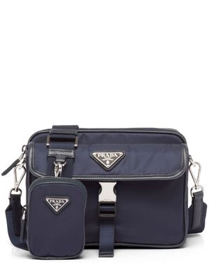 Prada sac à bandoulière en nylon recyclé - Bleu