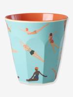 RETRO SWIMSTER melamine beker 250 ml RICE hemelsblauw