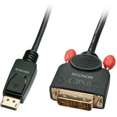 Lindy 41489 Display port DVi-D Zwart kabeladapter/verloopstukje