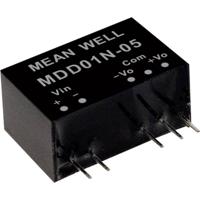 Mean Well MDD01L-09 DC/DC-convertermodule 56 mA 1 W Aantal uitgangen: 2 x Inhoud 1 stuk(s) - thumbnail