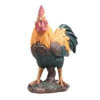 Haan/Kip tuin beeldje - voor binnen/buiten - 20 x 12 x 23 cm - dieren tuinbeelden