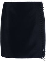 Prada minijupe à modèle drapé - Bleu