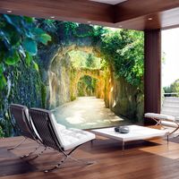 Zelfklevend fotobehang -  Natuurlijke doorgang  , Premium Print - thumbnail