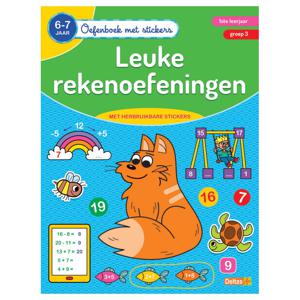 Deltas Oefenboek met Stickers Leuke Rekenoefeningen (6-7 jaar)