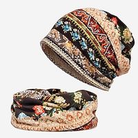 heren dames vintage bloemen beanie lichtgewicht ademende schedel pet slouchy dunne beanie baggy hoed voor dagelijks gebruik slouchy hiphop zacht hardlopen volwassen dwerg hoeden chemo cap Lightinthebox