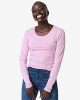 HEMA Dames T-shirt jersey o-neck roze (roze)