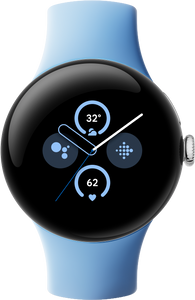 Google Pixel Watch 2 AMOLED 41 mm Digitaal Touchscreen Zilver Wifi GPS