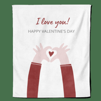 Valentijn Fleecedeken I Love You - Pillow Buddies