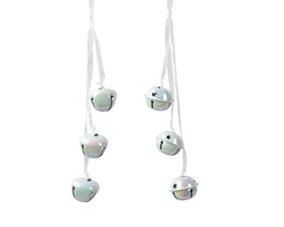 Decoris Kersthanger bellen iriserend 28cm