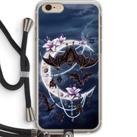 Vleermuizen Maan: iPhone 6 PLUS / 6S PLUS Transparant Hoesje met koord