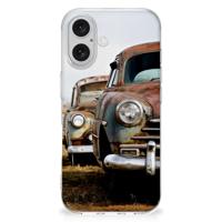 iPhone 16 | Siliconen hoesje | met foto Vintage Auto