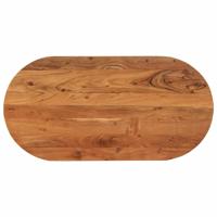 Tafelblad ovaal 120x60x2,5 cm massief acaciahout