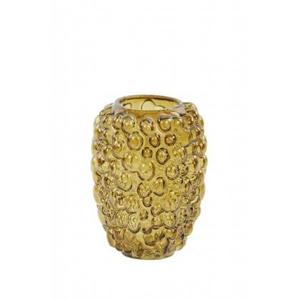 Light & Living Vaas Alfredo - Bruin - Glas - 15x20x15cm (BxHxD)