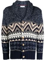 Brunello Cucinelli cardigan en cachemire - Bleu - thumbnail