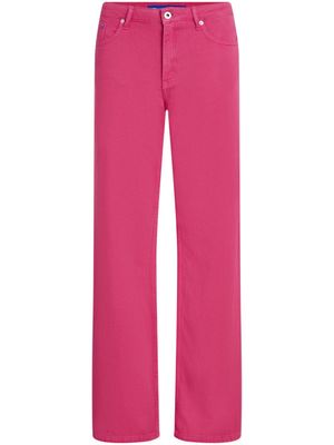 Karl Lagerfeld Jeans jean ample à taille haute - Rose