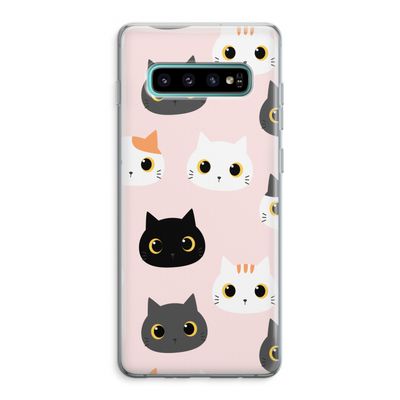 Katten: Samsung Galaxy S10 Plus Transparant Hoesje
