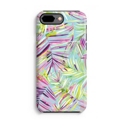 Tropical Palms Blue: iPhone 8 Plus Tough Case