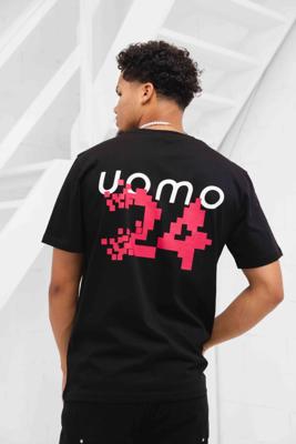 24 Uomo Pixelated T-shirt Zwart - Maat XS - Kleur: Zwart | Soccerfanshop