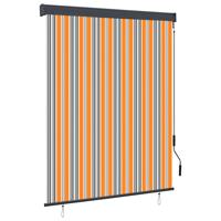 Rolgordijn voor buiten 140x250 cm geel en blauw