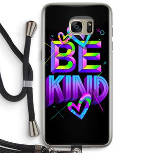 Be Kind: Samsung Galaxy S7 Edge Transparant Hoesje met koord