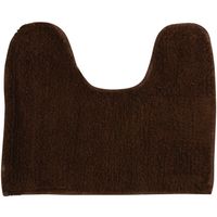 MSV WC/Badkamerkleed/badmat voor op de vloer - bruin - 45 x 35 cm - Badmatjes - thumbnail