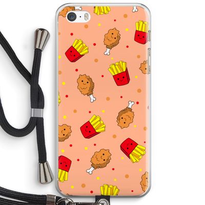 Chicken 'n Fries: iPhone 5 / 5S / SE Transparant Hoesje met koord