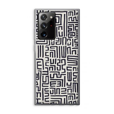 Moroccan Print: Samsung Galaxy Note 20 Ultra / Note 20 Ultra 5G Transparant Hoesje