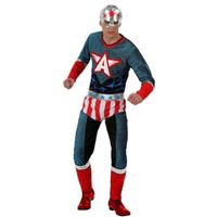 Superheld Amerikaanse kapitein verkleed pak/kostuum voor heren - thumbnail