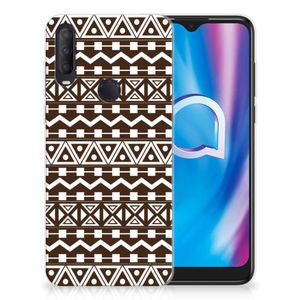 Alcatel 1S (2020) TPU bumper Aztec Brown