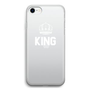 King zwart: iPhone SE 2020 Transparant Hoesje