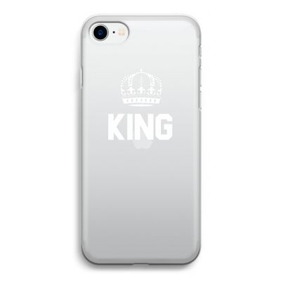 King zwart: iPhone SE 2020 Transparant Hoesje