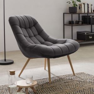 Artistiq Fauteuil 'Jurre' Velvet, kleur Grijs