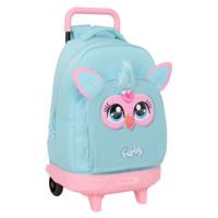 Schoolrugzak met Wielen Furby Hemelsblauw 33 x 45 x 22 cm