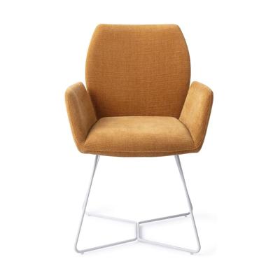 Jesper Home Misaki eetkamerstoel Honey Harvest beehive white