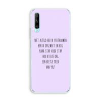 Zelfvertrouwen: Huawei P Smart Pro Transparant Hoesje