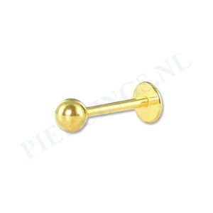 Labret 1.2 mm goudkleurig 8 mm
