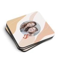 Vierkante onderzetters bedrukken - 4 stuks