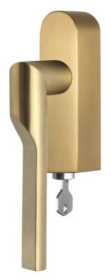 Formani Rivio by Gensler GL101-DKLOCK-O draaikiepgarnituur afsluitbaar rechtsdraaiend - PVD mat goud
