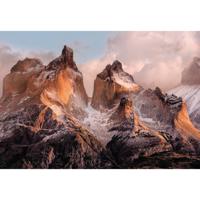 Fotobehang - Torres del Paine National Geographic 254x184cm - Papierbehang