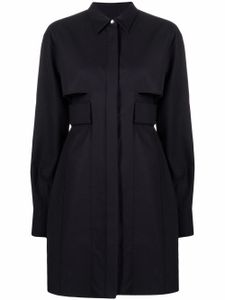 Givenchy robe-chemise évasée à découpes - Noir