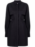 Givenchy robe-chemise évasée à découpes - Noir