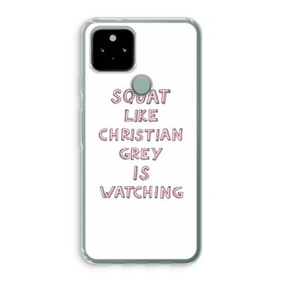 Christian Grey: Google Pixel 5 Transparant Hoesje
