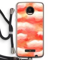 Lichte Wolken: Motorola Moto Z Force Transparant Hoesje met koord