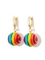 Lauren Rubinski boucles d'oreilles pendantes en or jaune - Multicolore - thumbnail