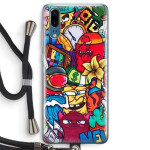 No Rules: Huawei P20 Transparant Hoesje met koord