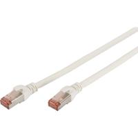 Digitus DK-16411-0025/WH RJ45 Netwerkkabel, patchkabel CAT 6 S/FTP 0.25 m Wit Vlambestendig, Snagless 1 stuk(s) - thumbnail