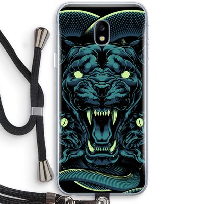 Cougar and Vipers: Samsung Galaxy J3 (2017) Transparant Hoesje met koord
