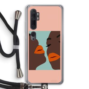 Orange lips: Xiaomi Mi Note 10 Pro Transparant Hoesje met koord